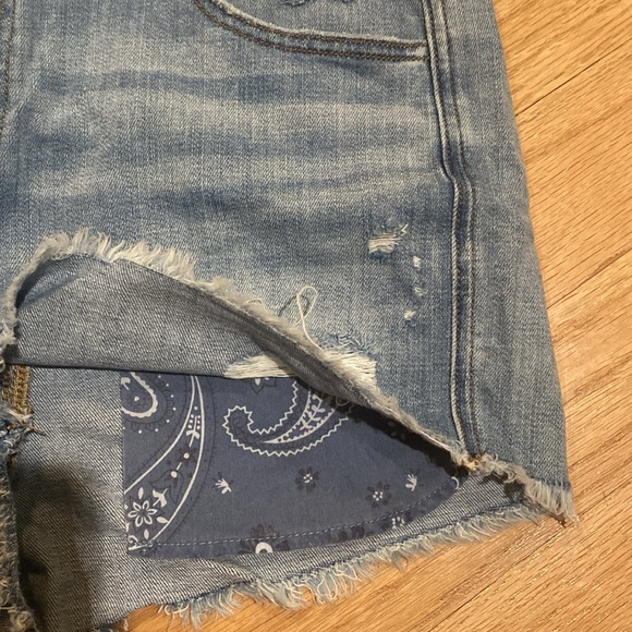 Aerie Distressed Denim Shorts - Picture 4 of 4